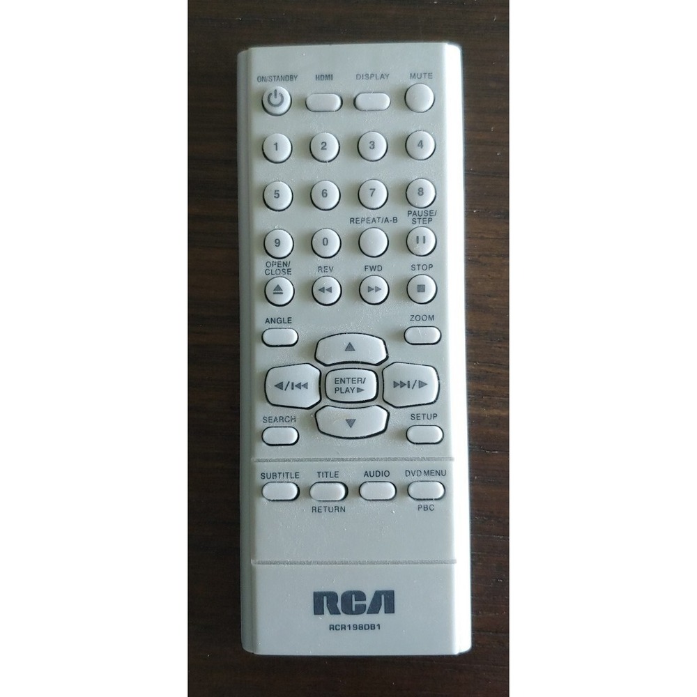 RCA Remote Control RCR198DB1 RCR198DA1 RCR198DC1 DVD Remote Control OEM Gray
